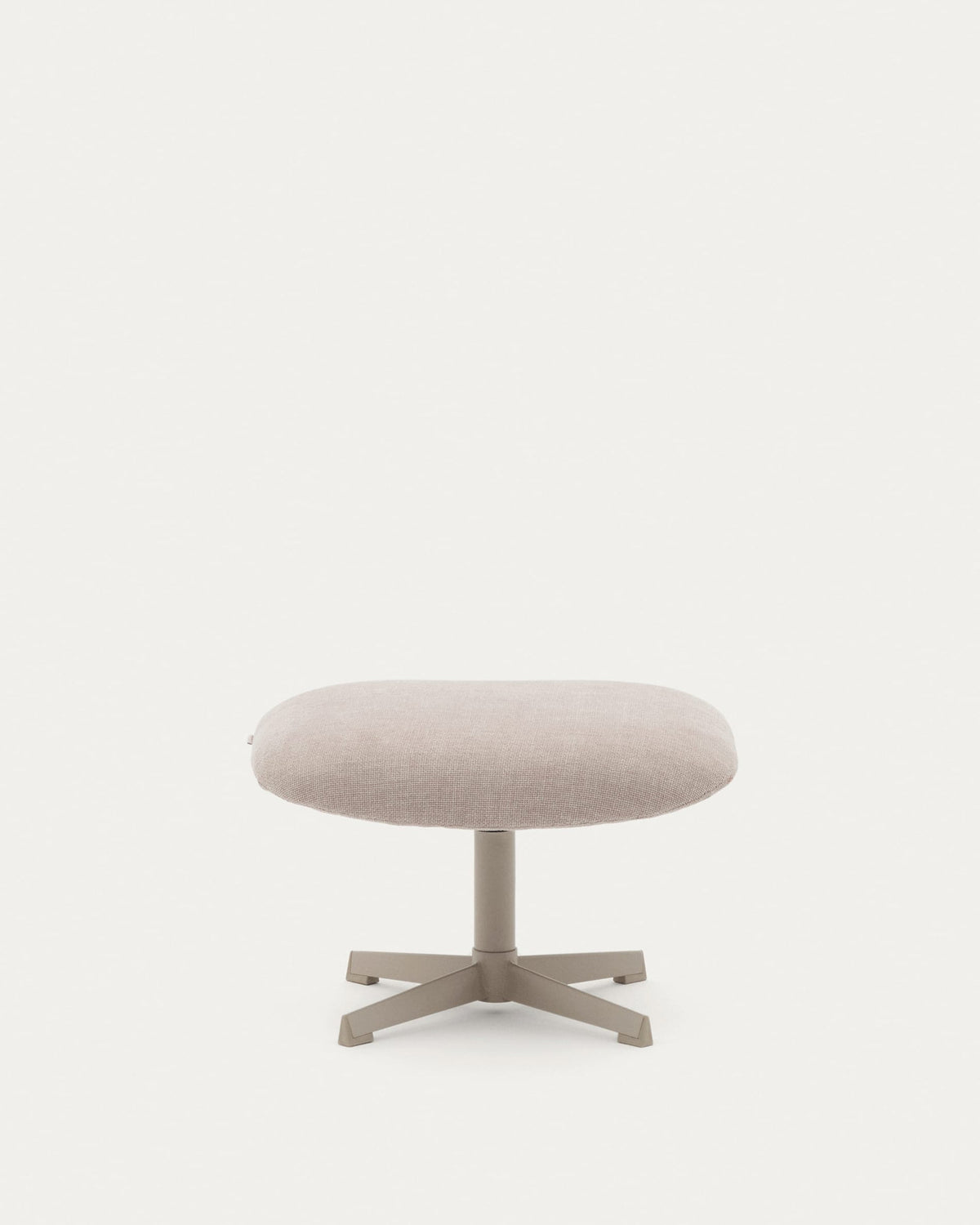 Fussstütze Jaspe beige und Metall mit grauer Oberfläche FSC 100% in Beige präsentiert im Onlineshop von KAQTU Design AG. Ottoman ist von Kave Home