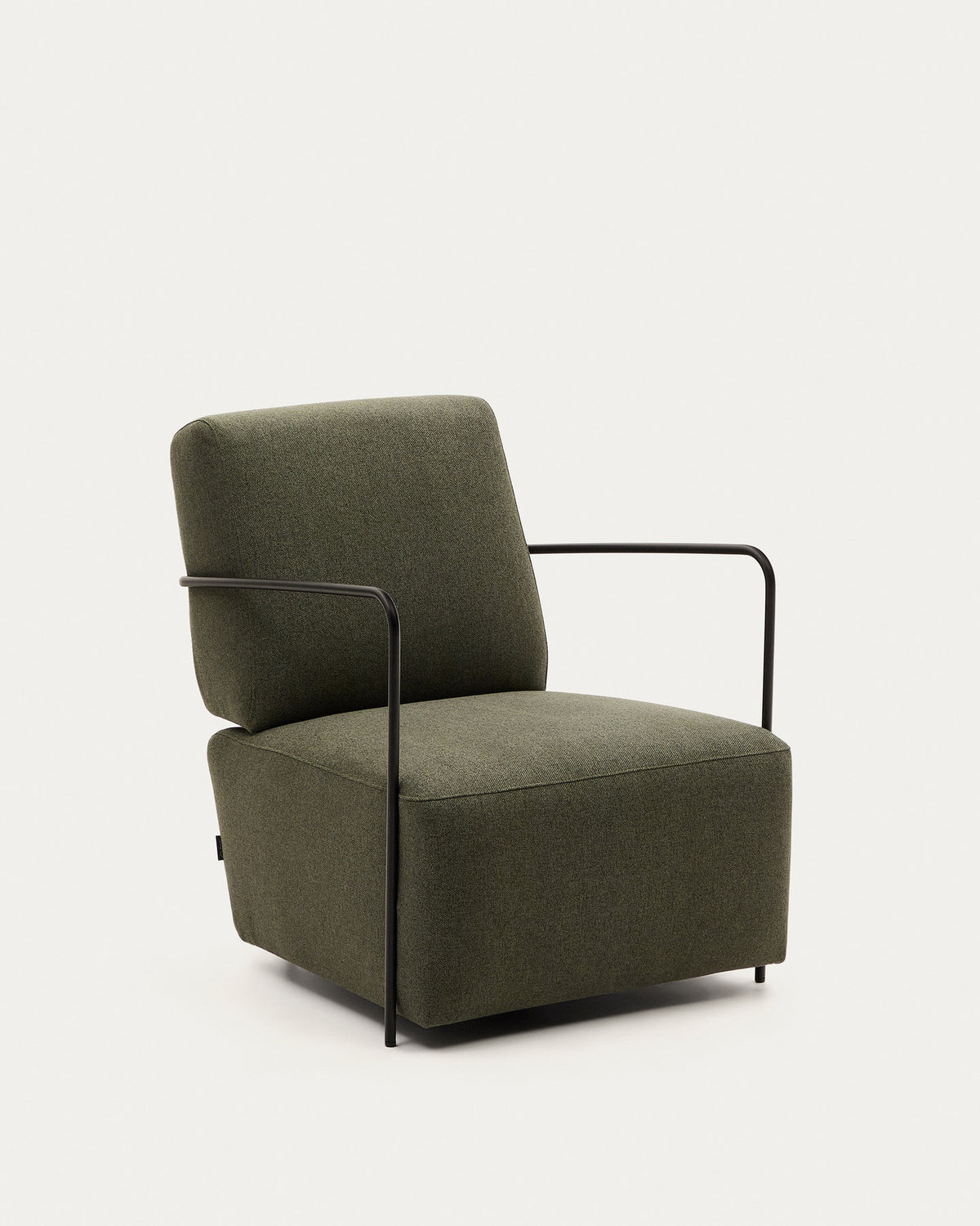 Sessel Gamer in Grün und Metall mit mattschwarzer Lackierung in Grün präsentiert im Onlineshop von KAQTU Design AG. Sessel ist von Kave Home