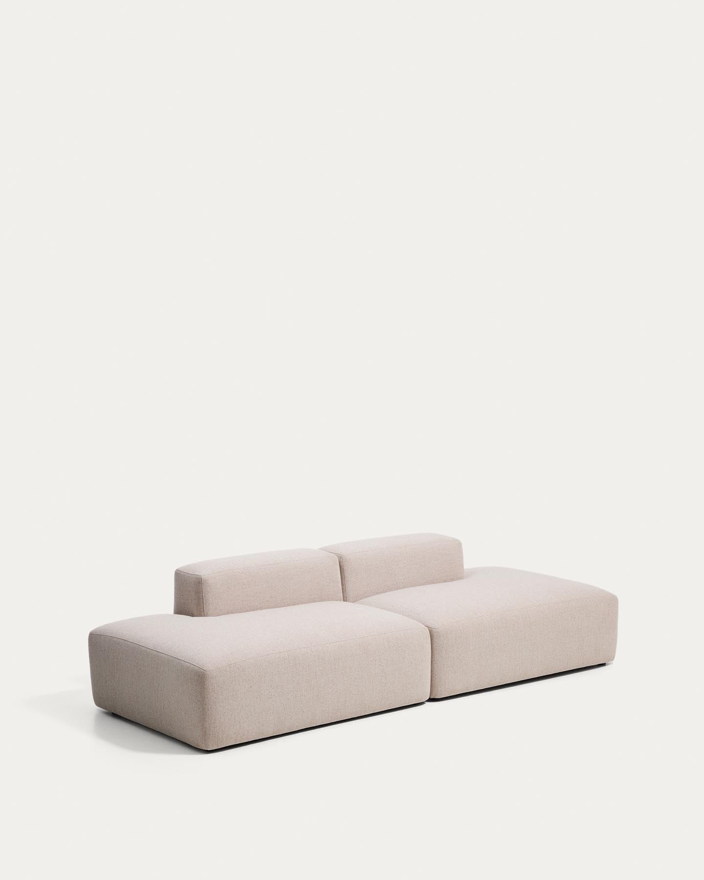 3-Sitzer-Sofa Blok in beiger Chenille, 290 cm, FSC Mix Credit in Beige präsentiert im Onlineshop von KAQTU Design AG. 3er Sofa ist von Kave Home