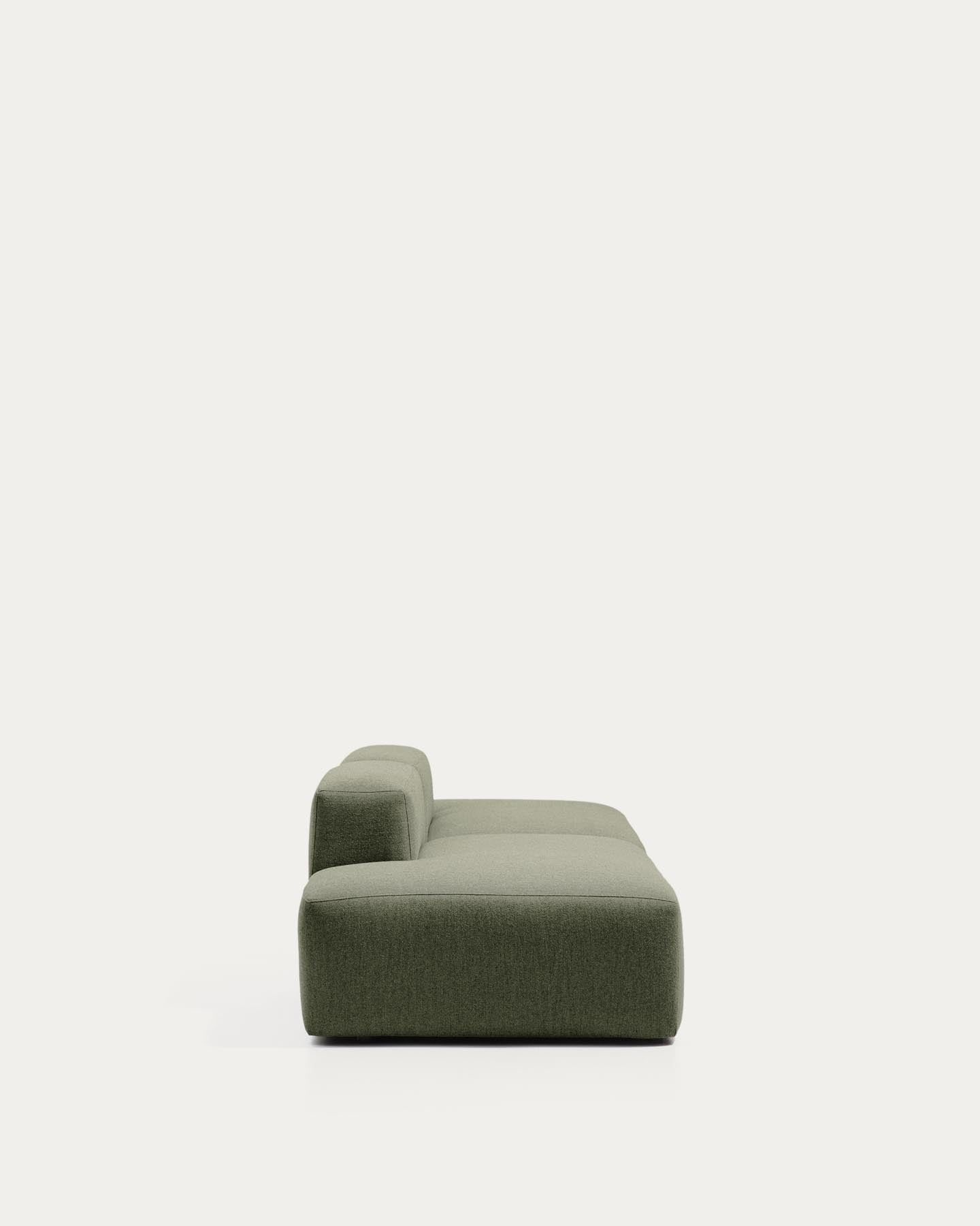 3-Sitzer-Sofa Blok in moosgrüner Chenille, 290 cm, FSC Mix Credit in Grün präsentiert im Onlineshop von KAQTU Design AG. 3er Sofa ist von Kave Home