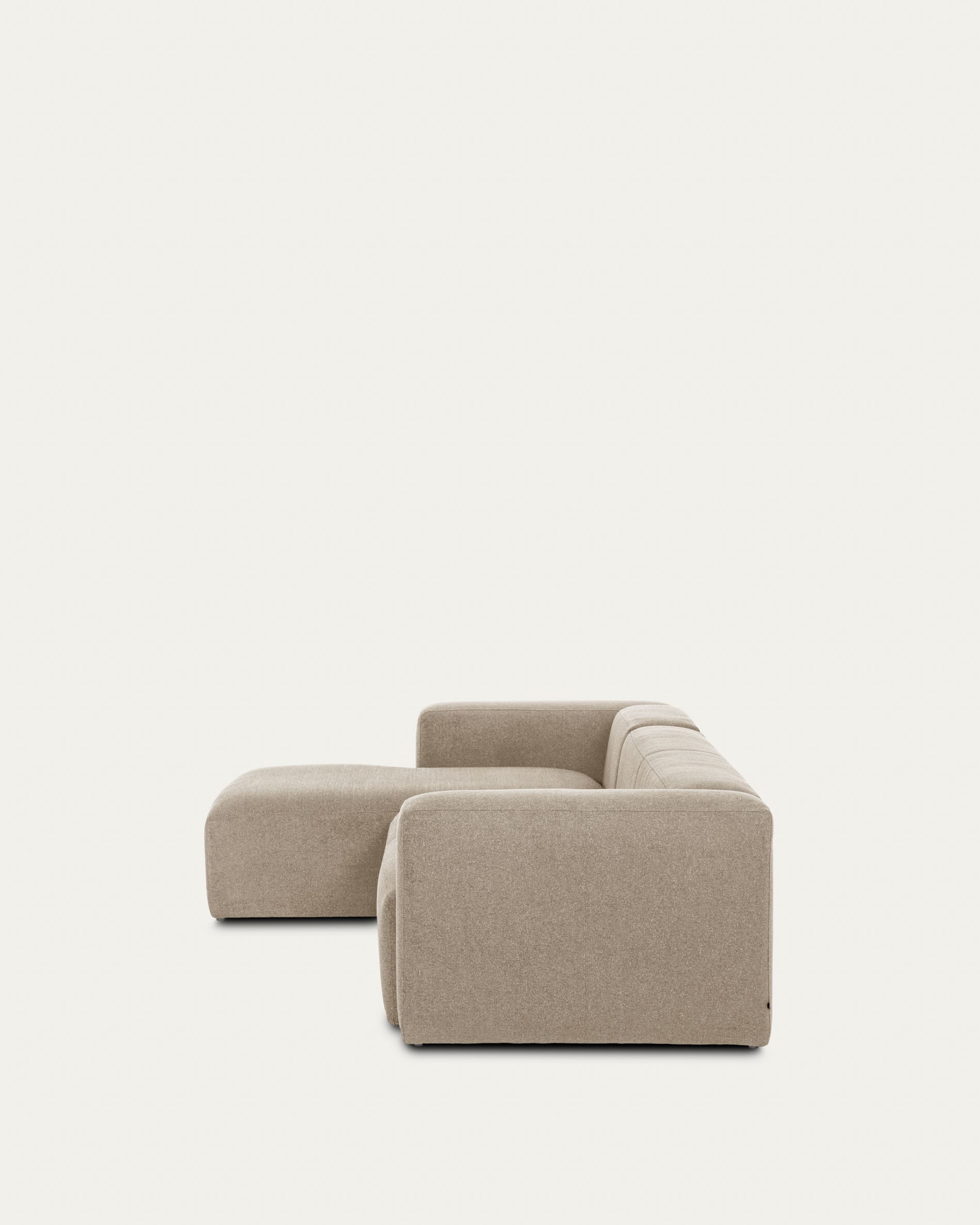 Elegantes 4-Sitzer Sofa mit linker Chaiselongue, beige, 330 cm, FSC-zertifiziert, von Kave Home, modern und umweltfreundlich.