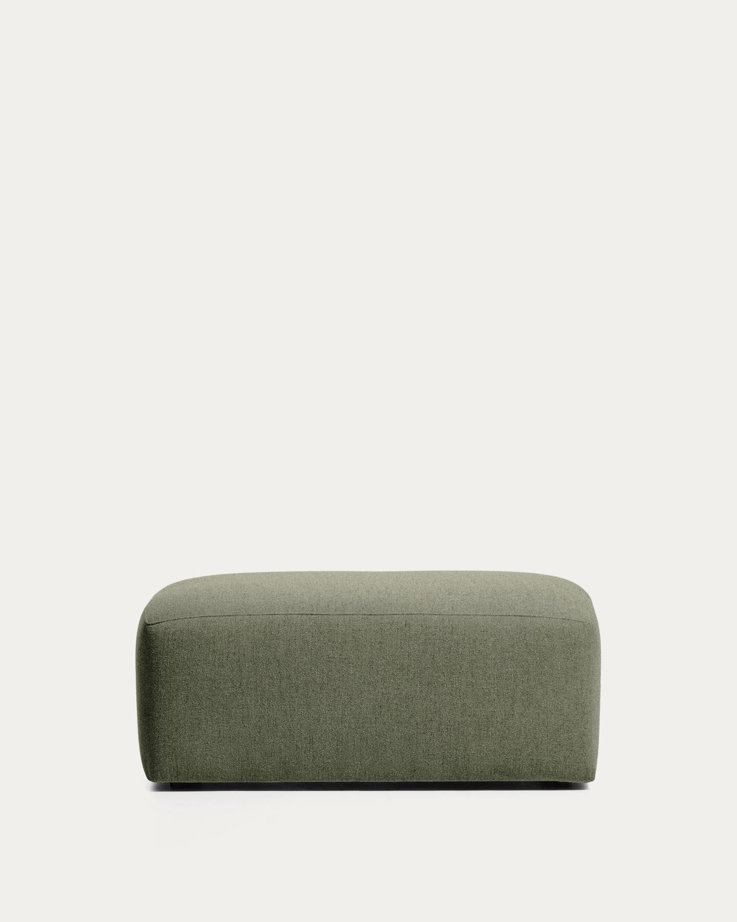 Pouf-Randmodul Blok in grüner Chenille, 60 x 104 cm, FSC Mix Credit in Grün präsentiert im Onlineshop von KAQTU Design AG. Pouf ist von Kave Home