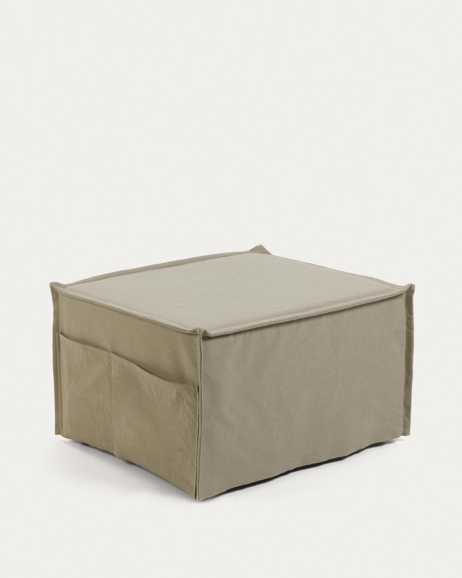 Lizzie Pouf 70 x 60 (180) cm, beige in Beige präsentiert im Onlineshop von KAQTU Design AG. Pouf ist von Kave Home