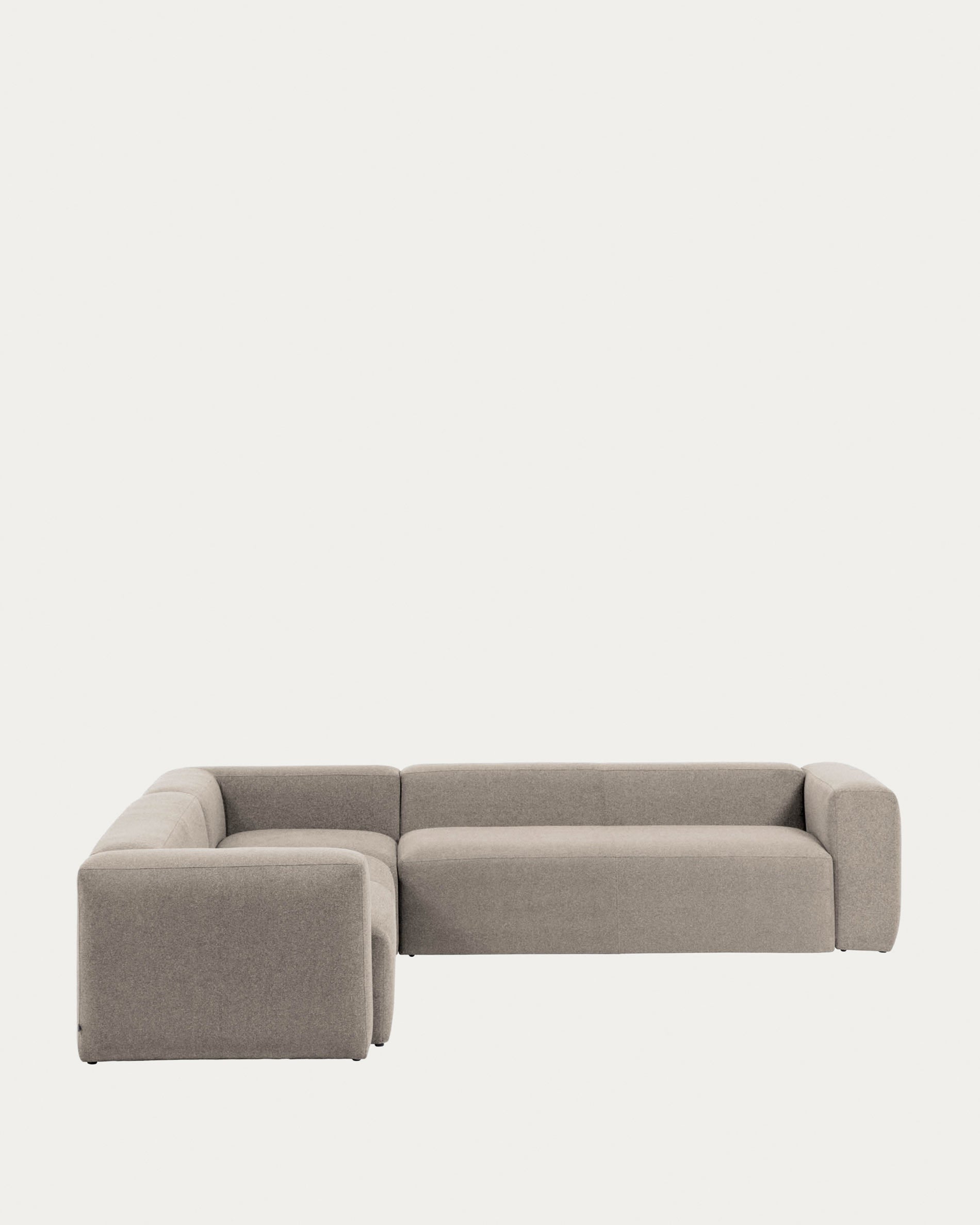 Elegantes Ecksofa Blok für 6 Personen, beige, 320x320 cm, FSC-zertifiziert, von Kave Home, modern und bequem.