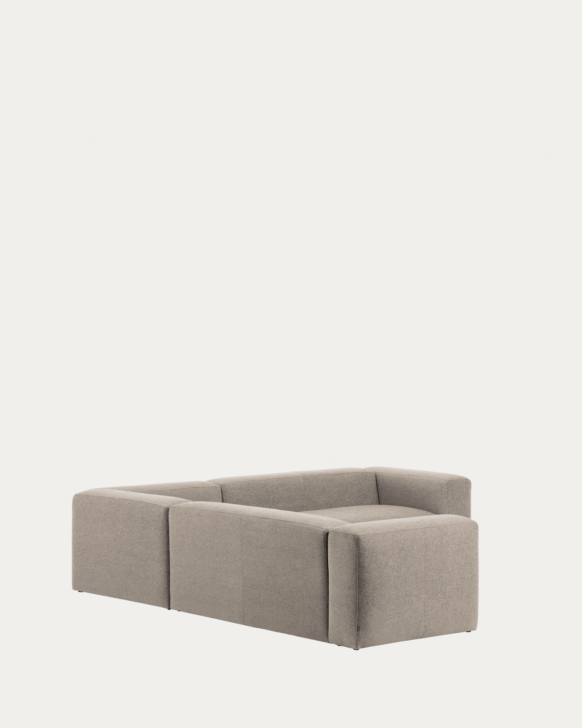 Elegantes Ecksofa Blok, 4-Sitzer, beige, 290x290 cm, FSC-zertifiziert, modernes Design, nachhaltig von Kave Home.
