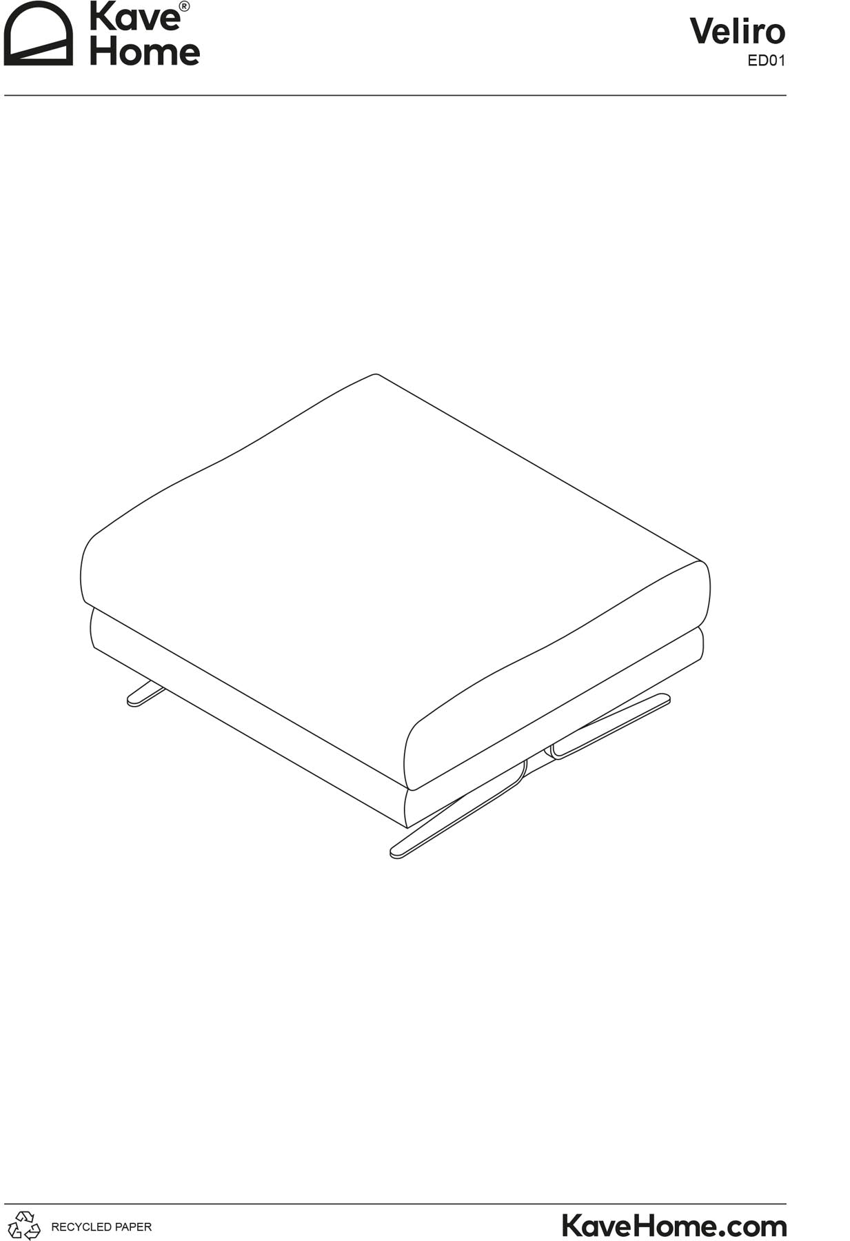 Fußablage Veliro aus beiger Chenille mit schwarzen Stahlbeinen, 85 x 90 cm, FSC Mix Credit in Beige präsentiert im Onlineshop von KAQTU Design AG. Pouf ist von Kave Home