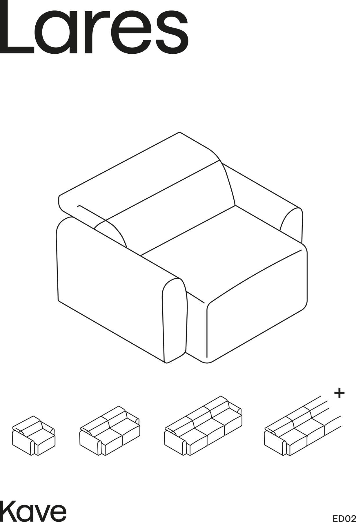2-Sitzer-Sofa Lares mit elektrisch ausfahrbaren Sitzen und verstellbarer Kopfstütze in beiger Chenille, 180 cm in Beige präsentiert im Onlineshop von KAQTU Design AG. 2er Sofa ist von Kave Home