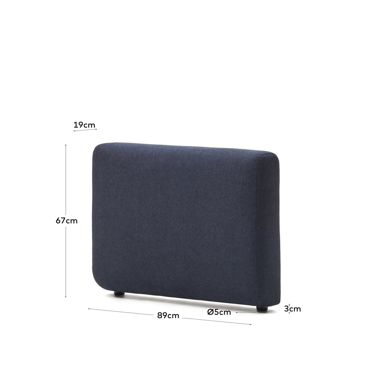 Neom Armlehne in Blau FSC Mix Credit in präsentiert im Onlineshop von KAQTU Design AG. Modulares Sofa ist von Kave Home