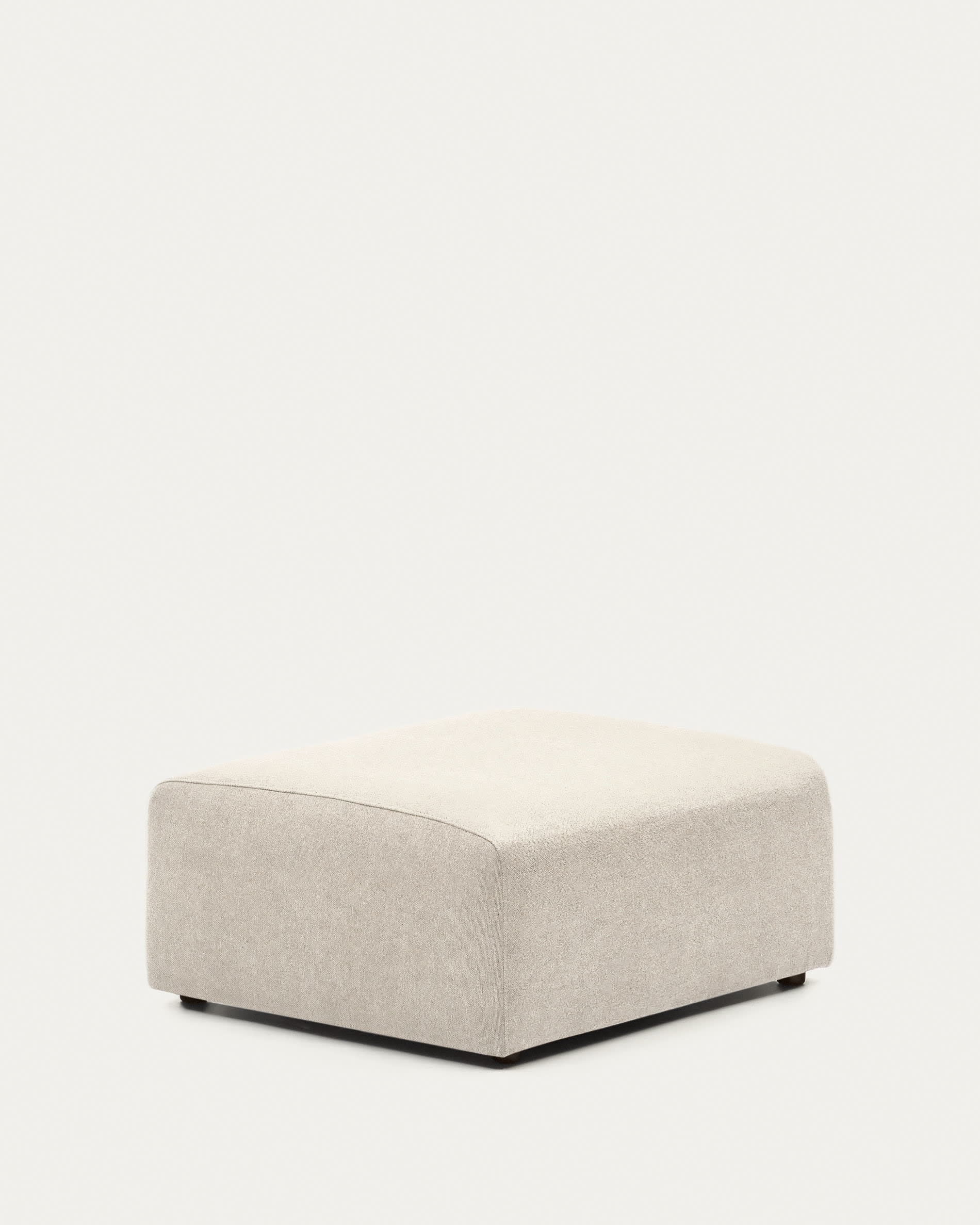 Neom Pouf Randmodul in Beige, 75x89 cm, FSC Mix Credit, ideal für moderne und umweltbewusste Wohnräume.