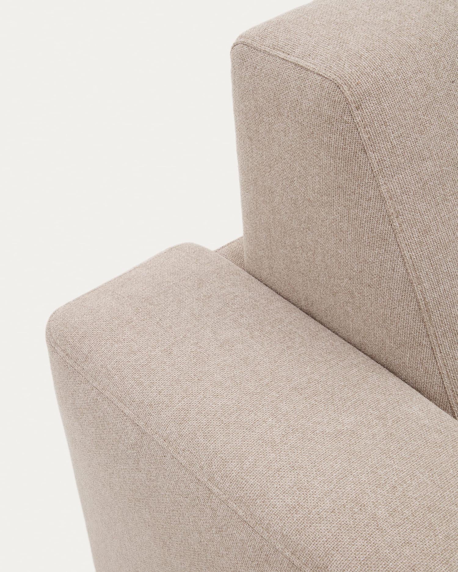 Entdecken Sie das elegante Anley 4-Sitzer-Bettsofa in Beige von Kave Home – stilvoll, komfortabel und ideal für Übernachtungsgäste.
