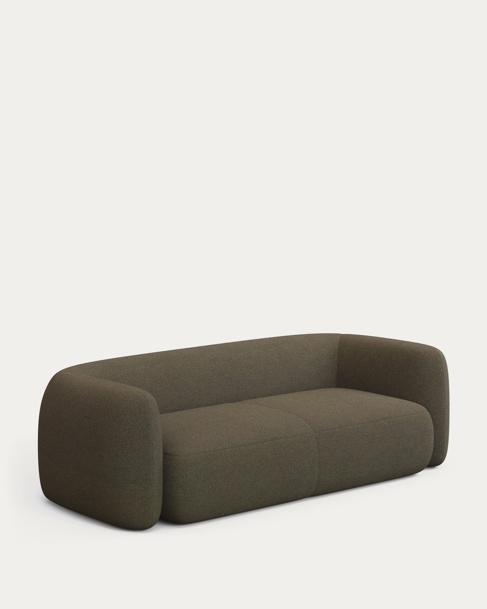 3-Sitzer-Sofa Martina in grüner Lammfelloptik 246 cm FSC Mix Credit in Grün präsentiert im Onlineshop von KAQTU Design AG. 3er Sofa ist von Kave Home
