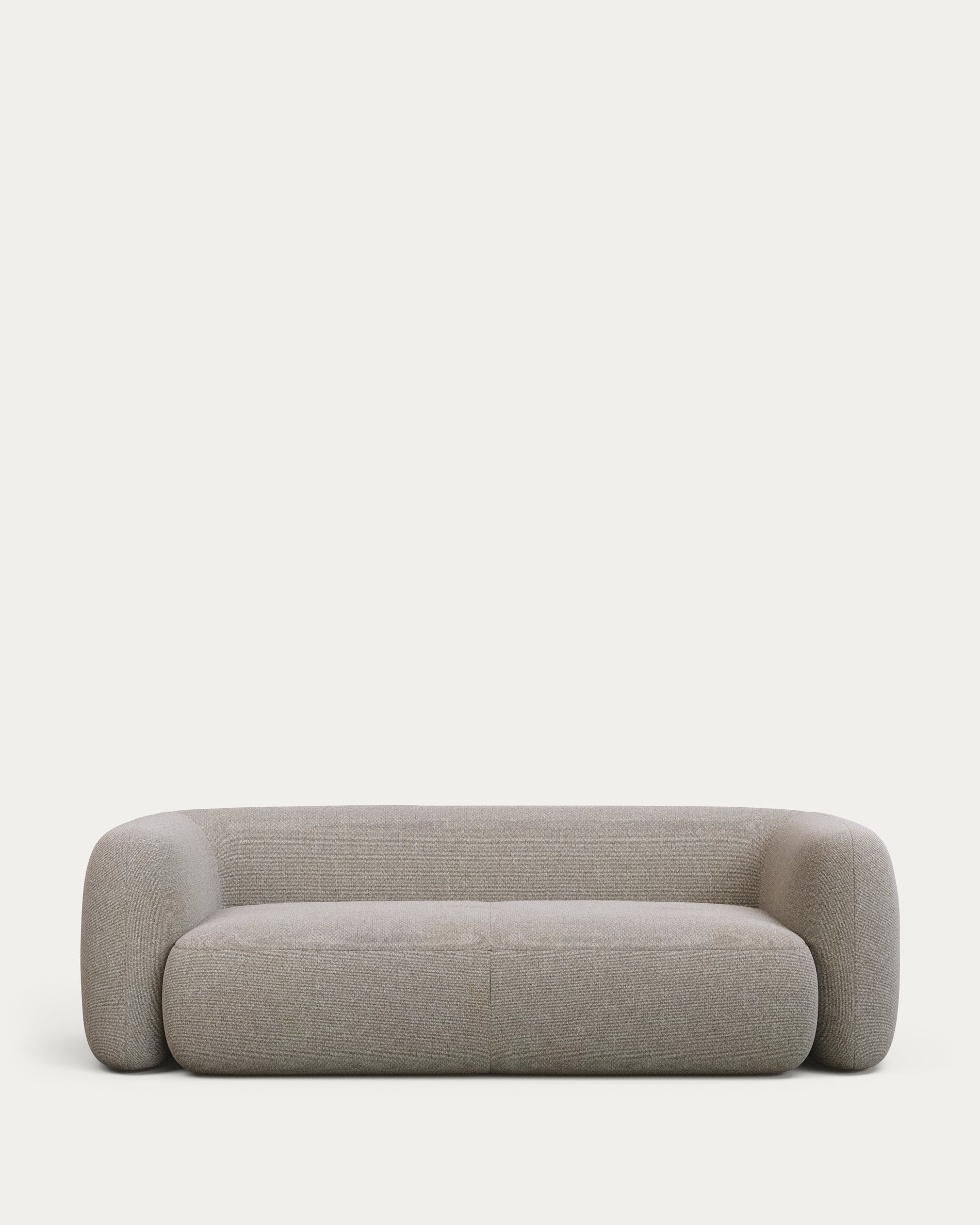 3-Sitzer-Sofa Martina in Lammfelloptik in Steinton 246 cm FSC Mix Credit in Steinfarben präsentiert im Onlineshop von KAQTU Design AG. 3er Sofa ist von Kave Home