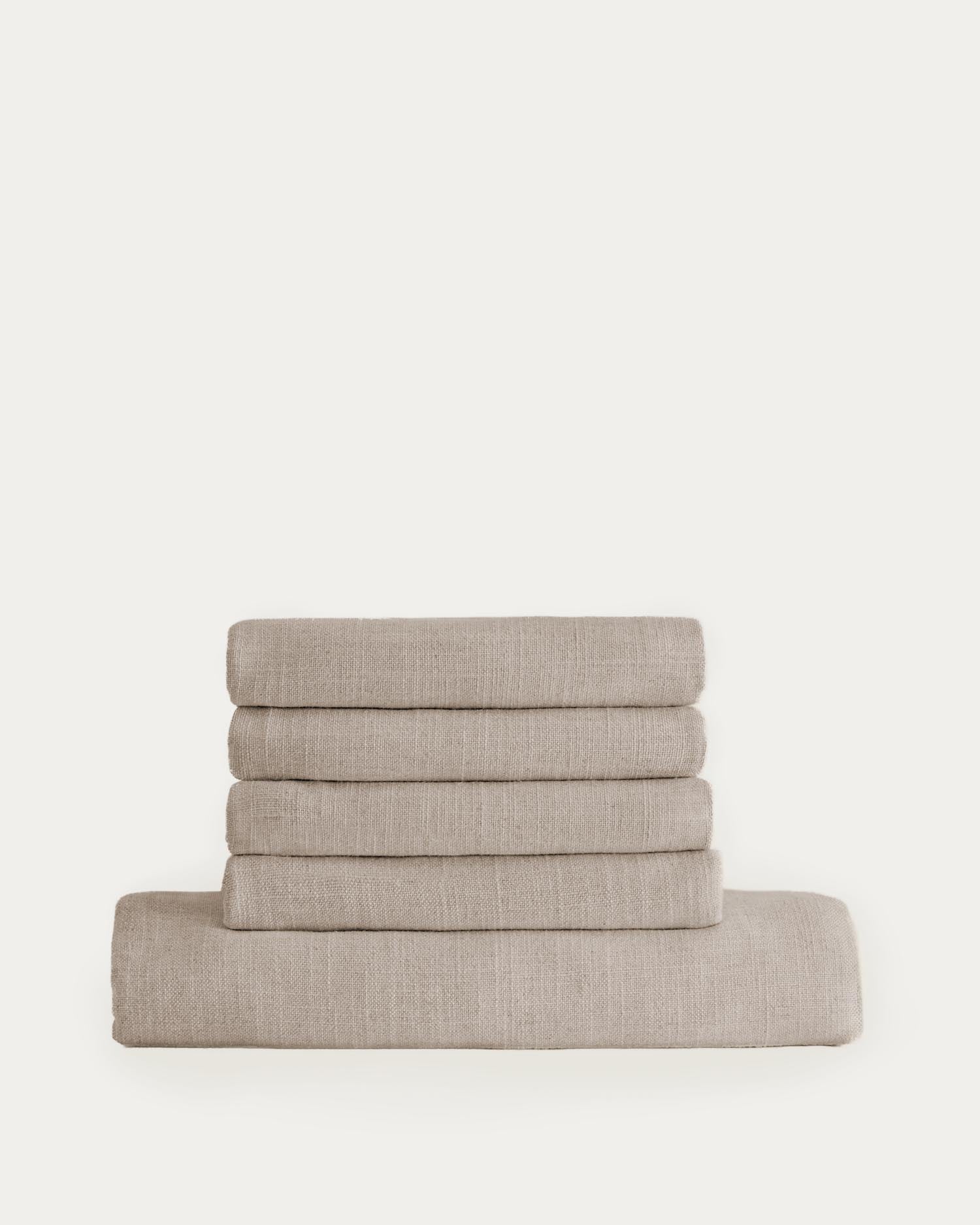 Bezug für 2-Sitzer Sofa Anarela in beigem Leinen in Beige präsentiert im Onlineshop von KAQTU Design AG. Sofa-Zubehör ist von Kave Home