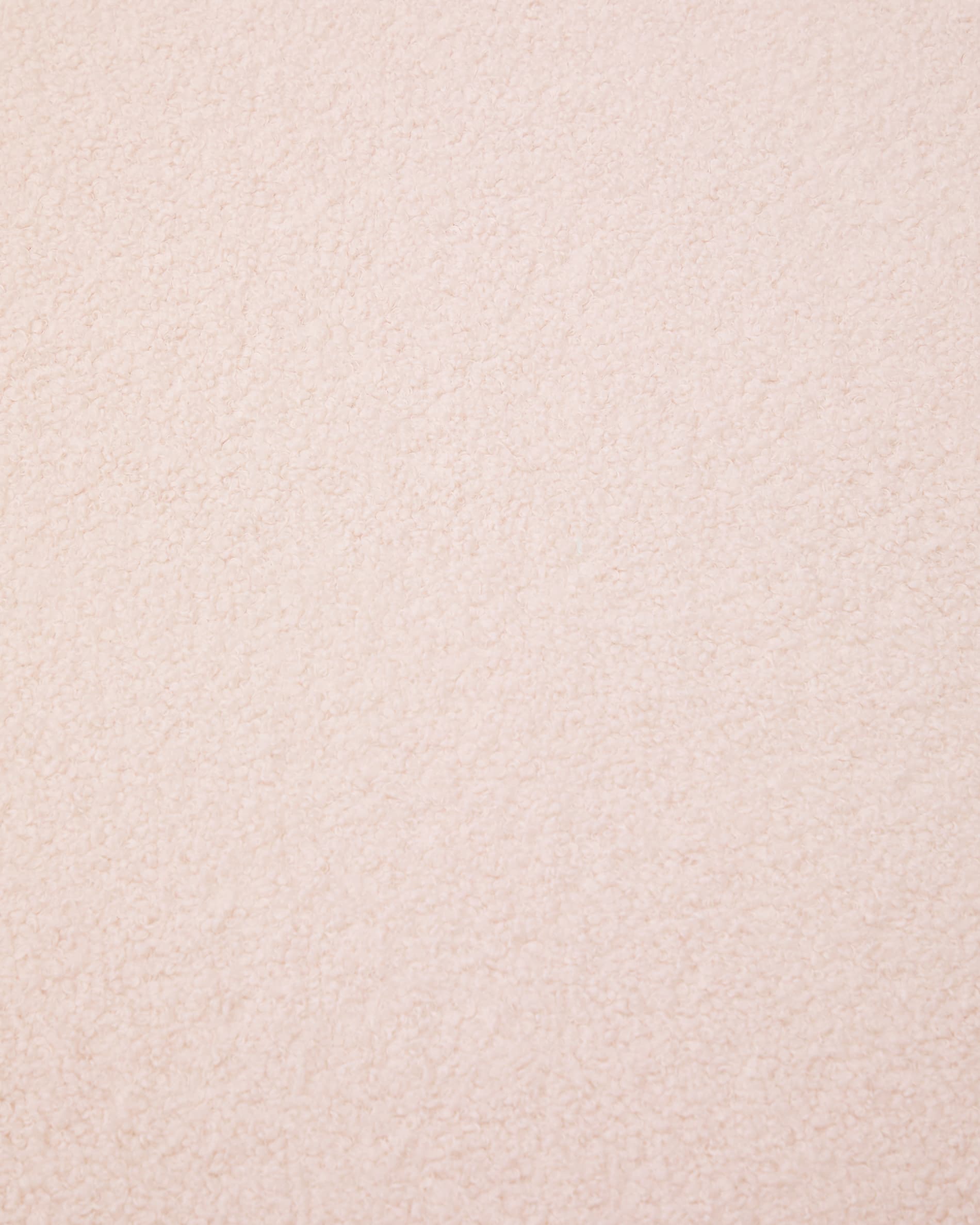 Verleihen Sie Ihrem Fusshocker mit dem eleganten rosa Bouclé-Bezug (Ø 120 cm) von Kave Home einen frischen Look. Stilvoll und nachhaltig!