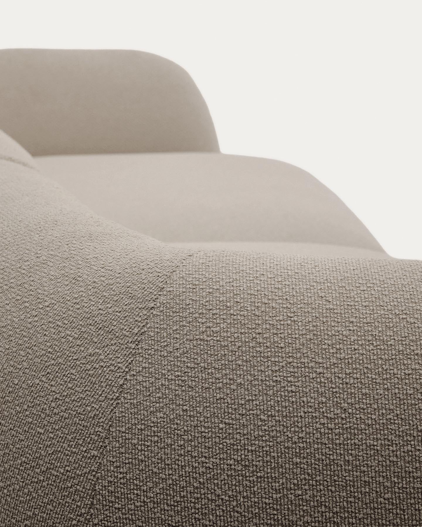 2-Sitzer-Modularsofa Martina mit Chenille und Chaiselongue links in Steinton 230 cm in Steinfarben präsentiert im Onlineshop von KAQTU Design AG. L-Sofa links ist von Kave Home