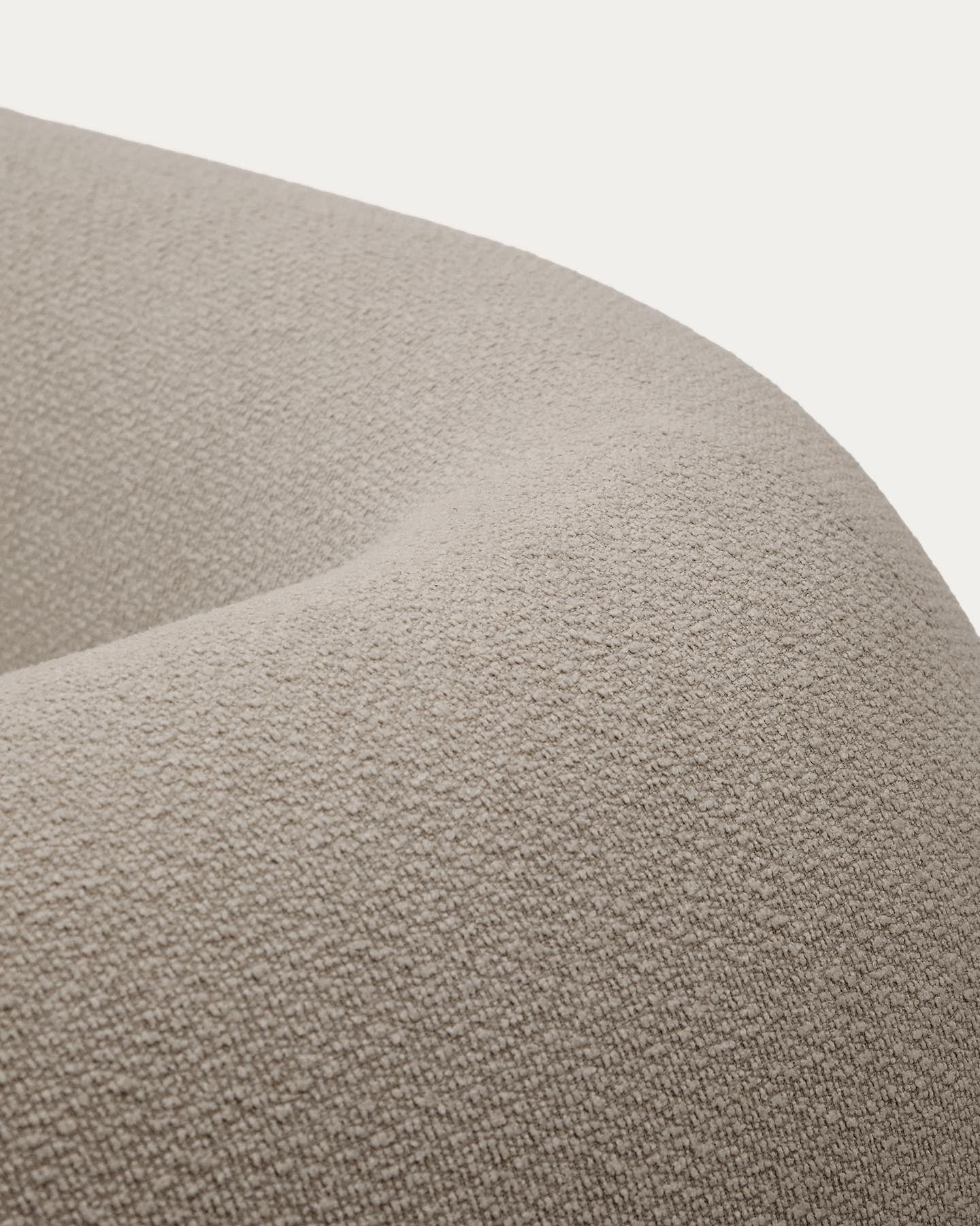 4-Sitzer-Modularsofa Martina mit Chenille und Chaiselongue rechts in Steinton 377 cm in Steinfarben präsentiert im Onlineshop von KAQTU Design AG. L-Sofa rechts ist von Kave Home