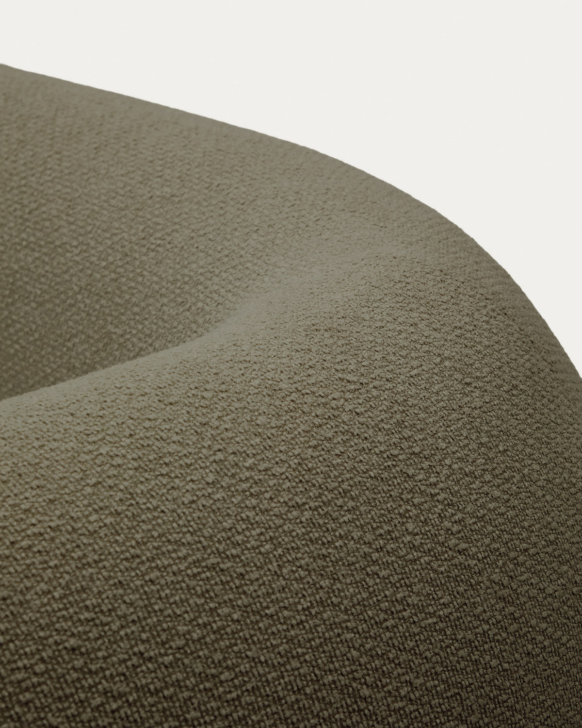 4-Sitzer-Modularsofa Martina mit Chenille und Chaiselongue links in Grün 377 cm in Grün präsentiert im Onlineshop von KAQTU Design AG. L-Sofa rechts ist von Kave Home