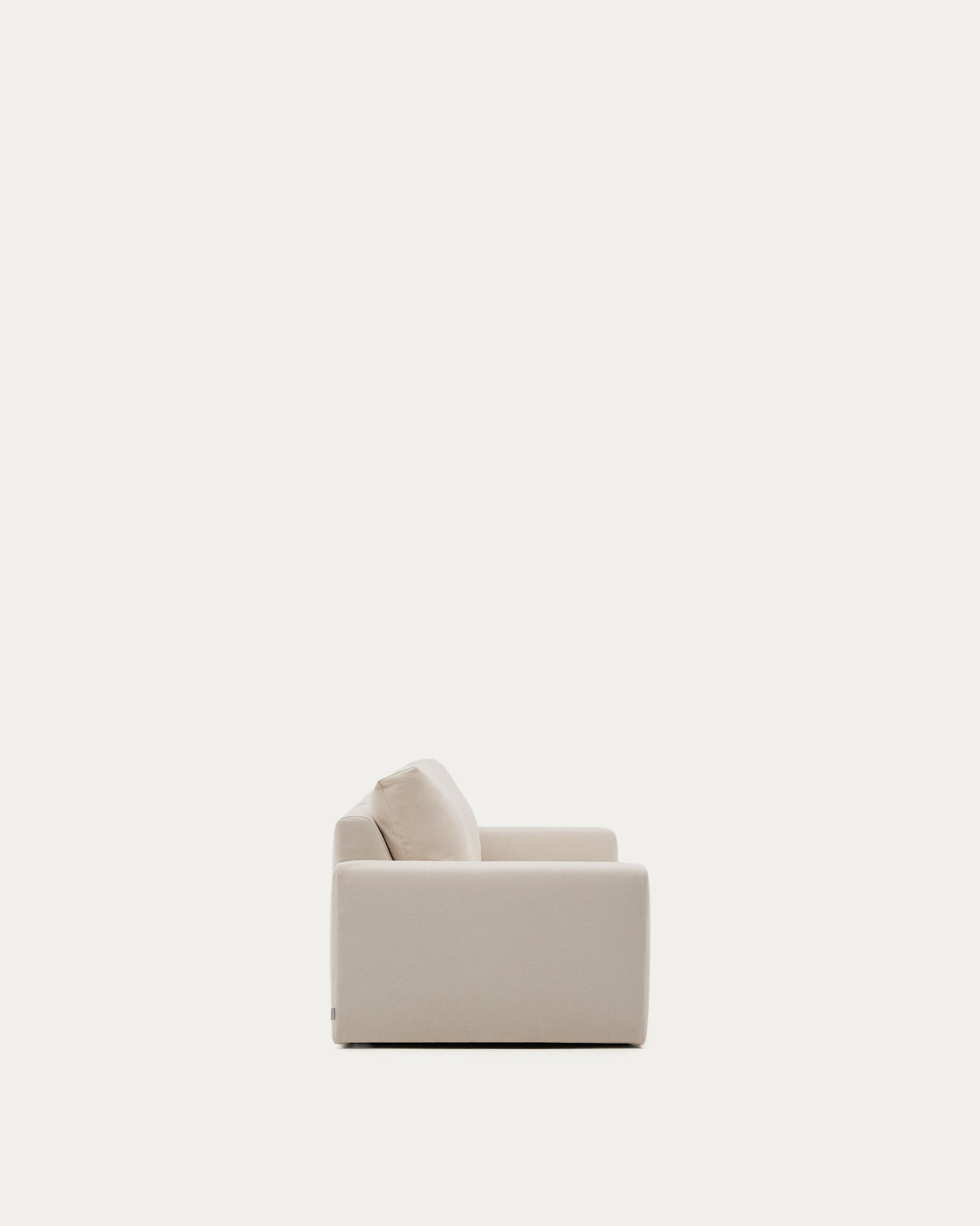Modulares Sofa Alea für 3 Personen mit abnehmbarem Bezug aus Chenille in Beige, 220 cm in Beige präsentiert im Onlineshop von KAQTU Design AG. 3er Sofa ist von Kave Home