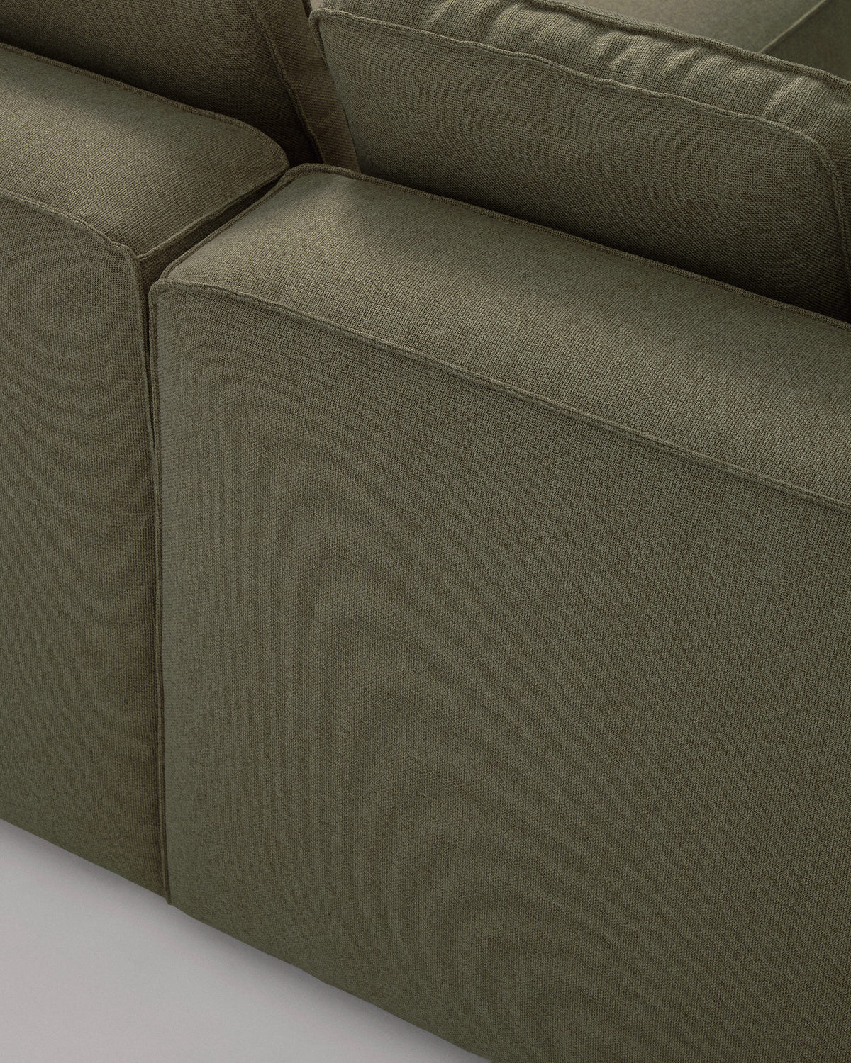 Grünes 3-Sitzer-Bettsofa Marela mit Armlehnen, Strukturbezug und schwarzen Beinen