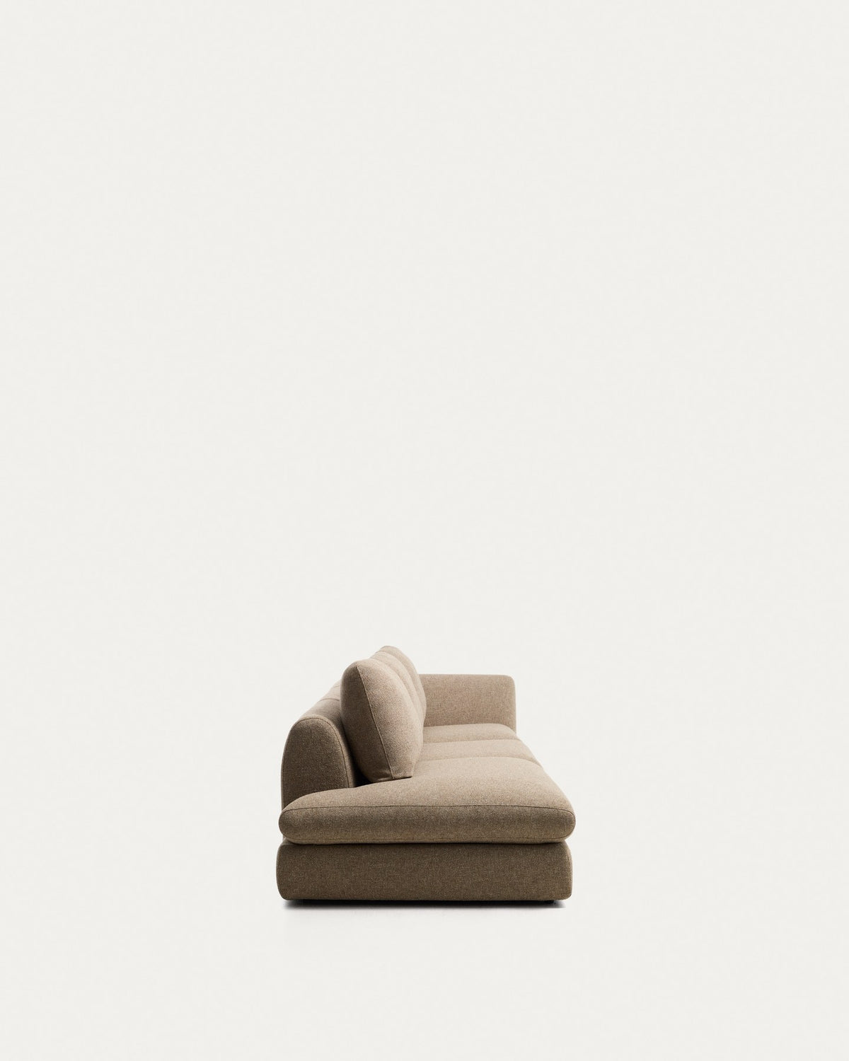4-Sitzer Sofa Vera mit Randmodul links in Hellbraun, 325 cm, FSC Mix Credit in Hellbraun präsentiert im Onlineshop von KAQTU Design AG. 4er Sofa ist von Kave Home