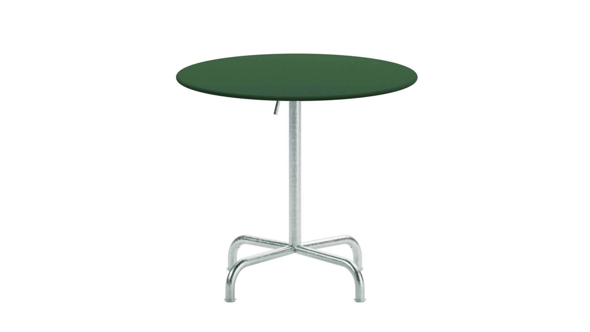 Rigi Metall-Gartentisch ø80 klappbar in Tannengrün präsentiert im Onlineshop von KAQTU Design AG. Gartentisch ist von Schaffner