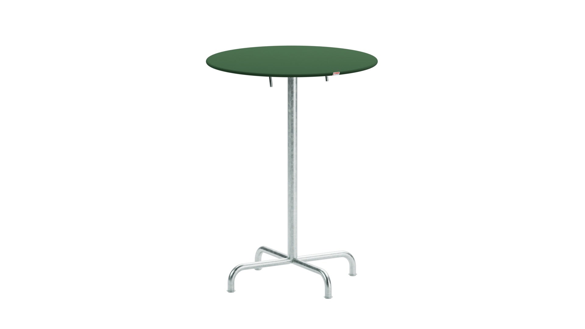 Rigi Metall-Stehtisch Outdoor ø80 / 110 klappbar in Tannengrün präsentiert im Onlineshop von KAQTU Design AG. Hochtisch Outdoor ist von Schaffner