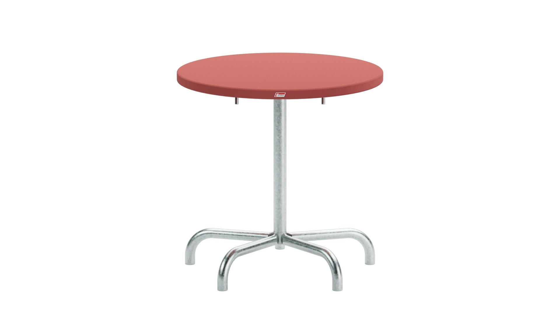 Hochwertiger, klappbarer Säntis Metall-Gartentisch ø72 cm, wetterfest, langlebig, platzsparend, Swiss Made – perfekt für Garten, Balkon und Terrasse.