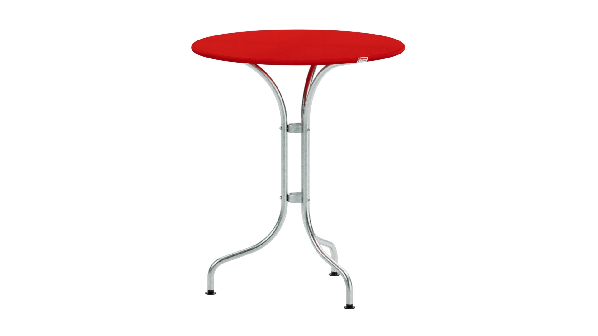 St. Moritz Metall-Gartentisch ø60 in Rot präsentiert im Onlineshop von KAQTU Design AG. Gartentisch ist von Schaffner