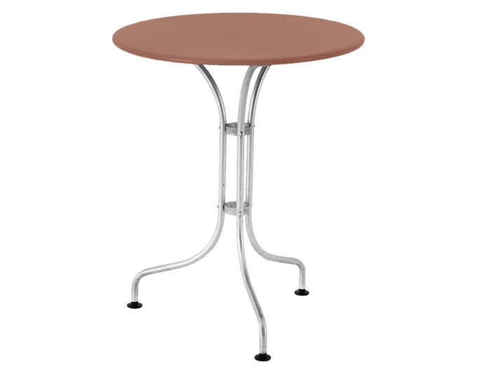 Eleganter Metalltisch St. Moritz ø 60 von Schaffner – ideal für gemütliche Stunden im Freien, ob auf dem Balkon oder der Terrasse.