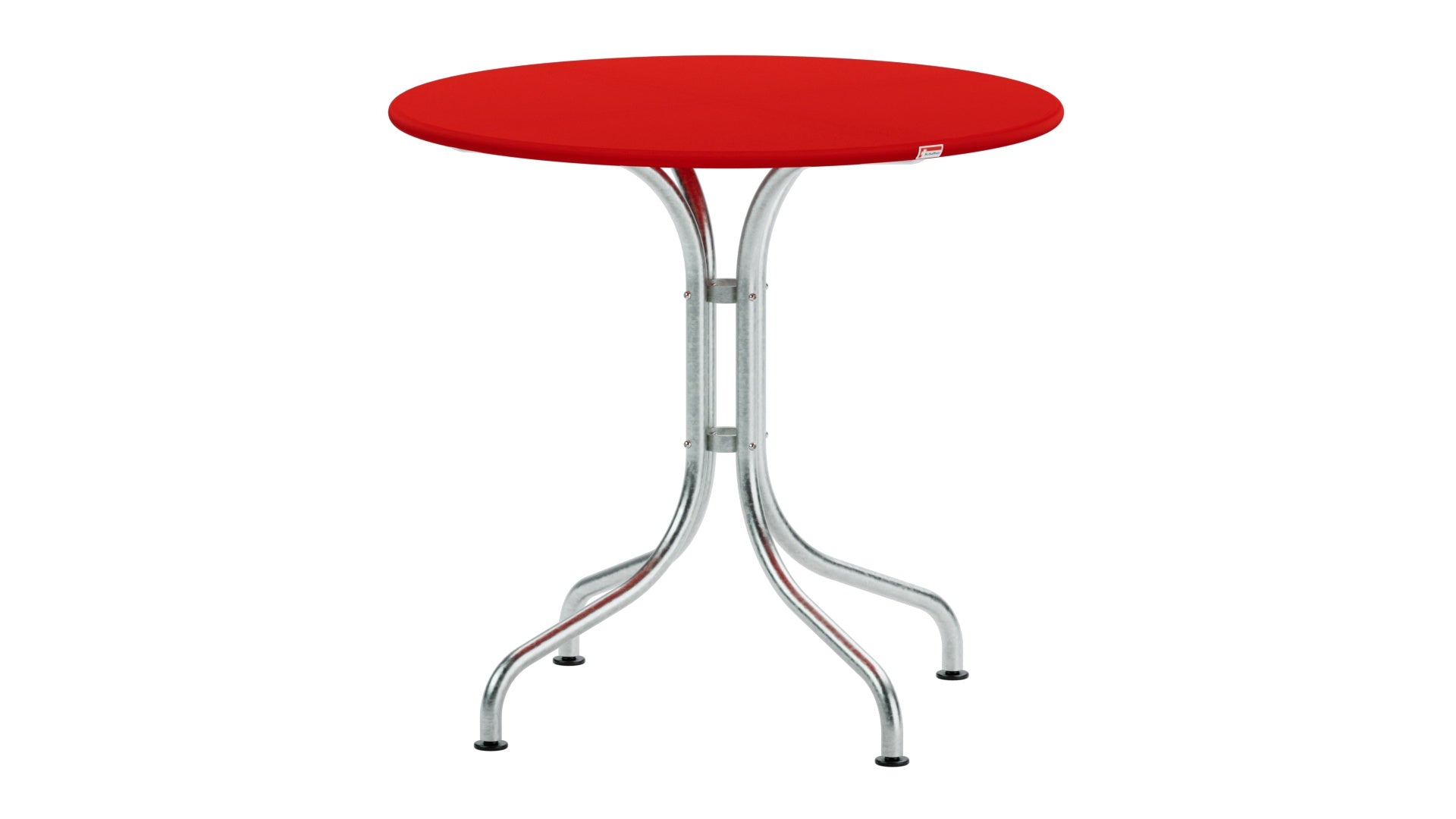 St. Moritz Metall-Gartentisch ø80 in Rot präsentiert im Onlineshop von KAQTU Design AG. Gartentisch ist von Schaffner