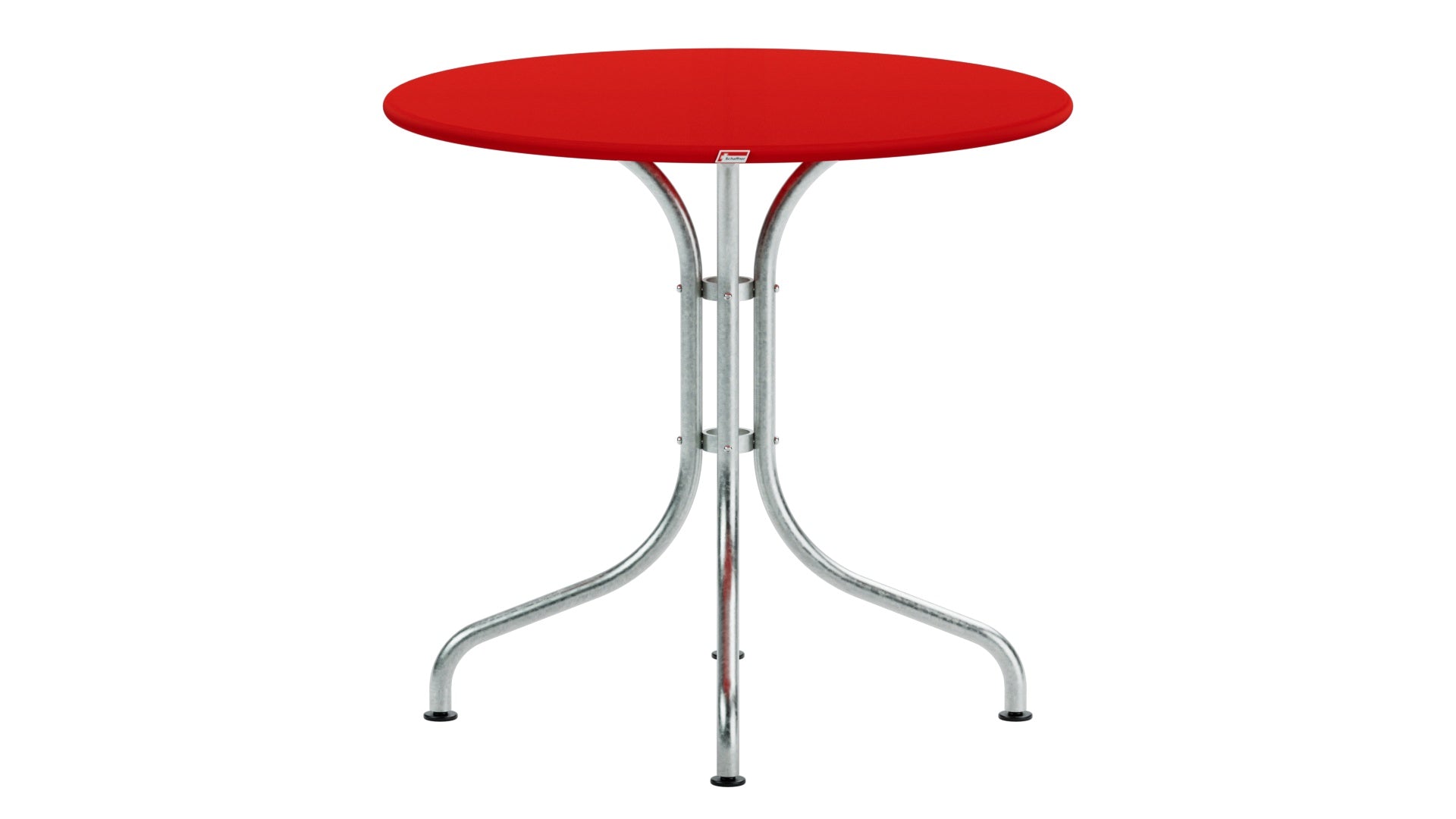 St. Moritz Metall-Gartentisch ø80 in Rot präsentiert im Onlineshop von KAQTU Design AG. Gartentisch ist von Schaffner