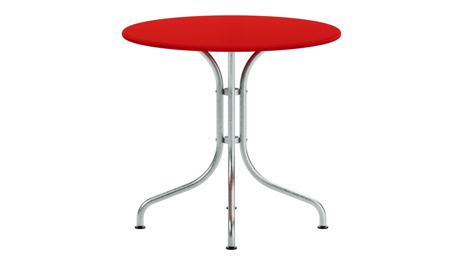 St. Moritz Metall-Gartentisch ø80 in Rot präsentiert im Onlineshop von KAQTU Design AG. Gartentisch ist von Schaffner
