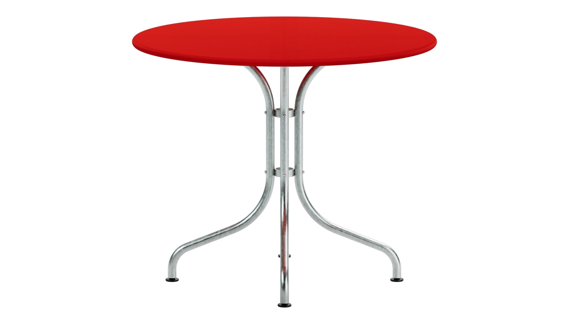 St. Moritz Metall-Gartentisch ø90 in Rot präsentiert im Onlineshop von KAQTU Design AG. Gartentisch ist von Schaffner