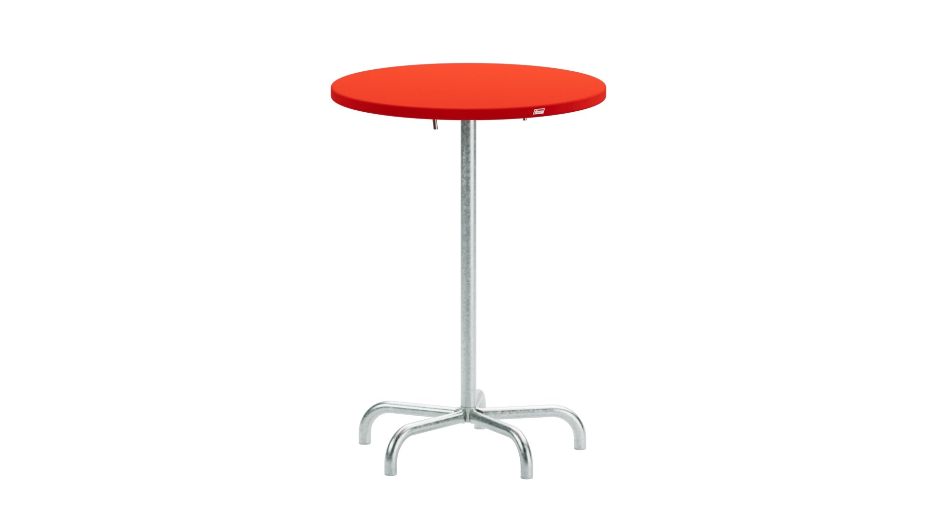 Säntis Metall-Stehtisch Outdoor ø80 / 110 klappbar in Rot präsentiert im Onlineshop von KAQTU Design AG. Hochtisch Outdoor ist von Schaffner