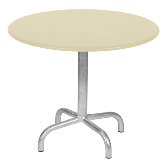 Hochwertiger Rigi Metall-Beistelltisch outdoor, ø60/50 cm, wetterfest, robustes Stahldesign, perfekt für Garten, Balkon oder Terrasse, Schweizer Handwerkskunst.