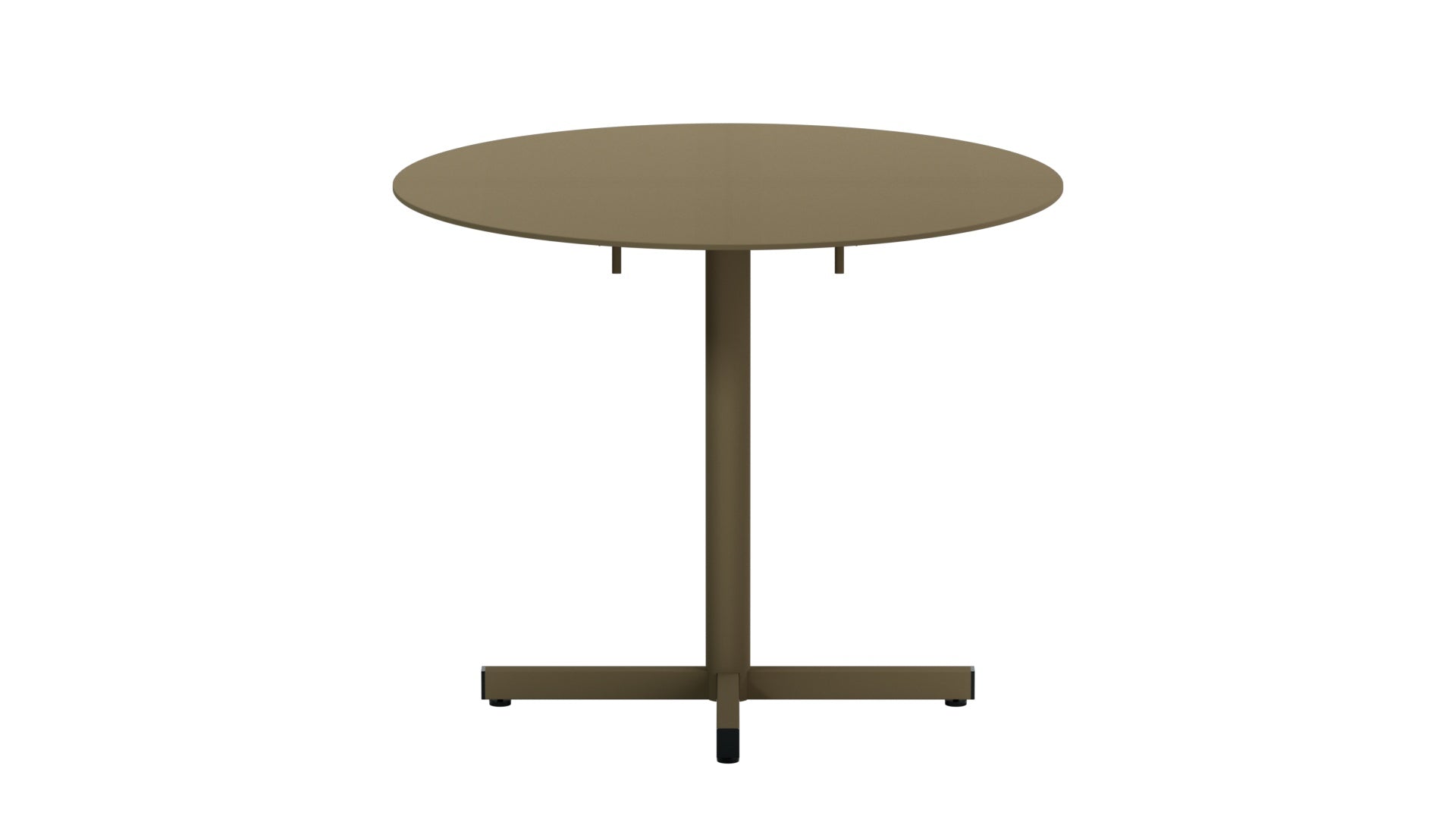 Luzern Glasfaser-Gartentisch Decor ø90 klappbar in Champagner präsentiert im Onlineshop von KAQTU Design AG. Gartentisch ist von Schaffner