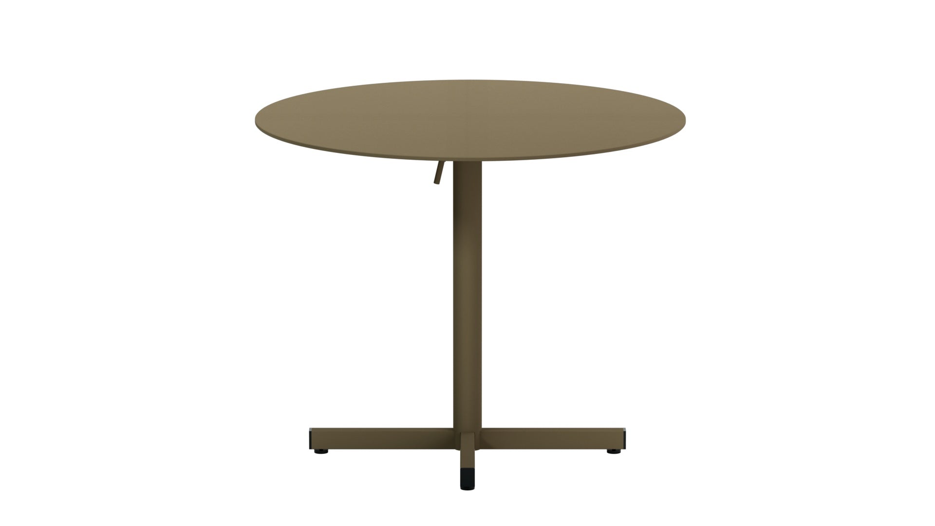 Luzern Glasfaser-Gartentisch Decor ø90 klappbar in Champagner präsentiert im Onlineshop von KAQTU Design AG. Gartentisch ist von Schaffner