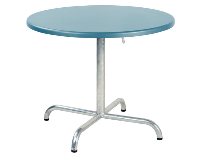 Eleganter klappbarer Salontisch aus Glasfaser mit einem Durchmesser von 75 cm, perfekt für Gartenpartys und gemütliche Abende im Freien.