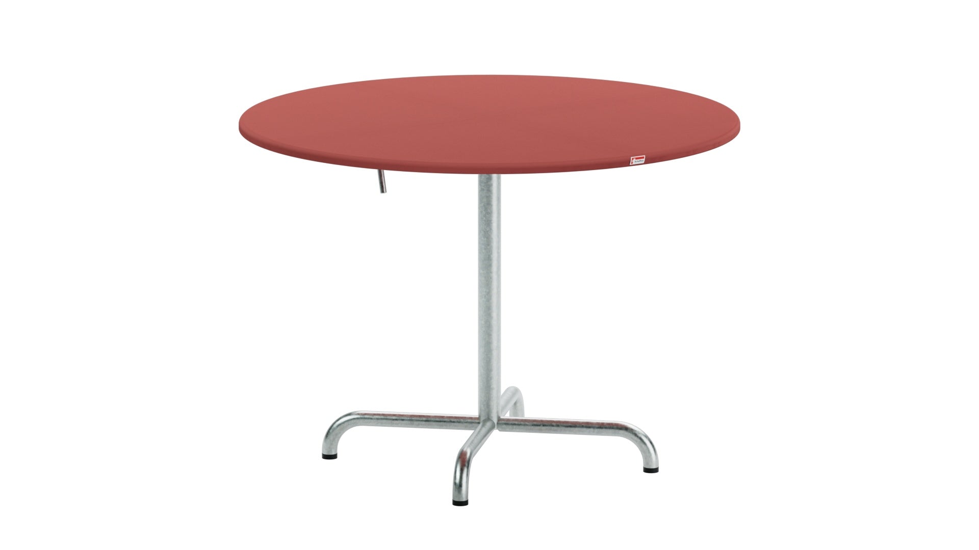 Davos Glasfaser-Gartentisch ø100, klappbar, wetterfest, langlebig, Schweizer Qualität, modernes Design, platzsparend, ideal für Garten & Terrasse.