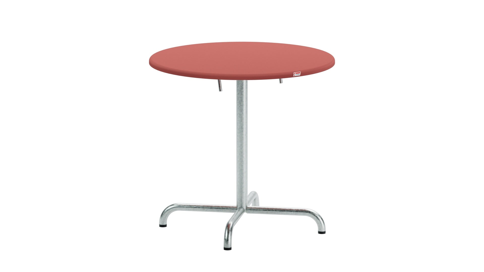 Davos Glasfaser-Gartentisch ø75 klappbar in Ahornrot präsentiert im Onlineshop von KAQTU Design AG. Gartentisch ist von Schaffner