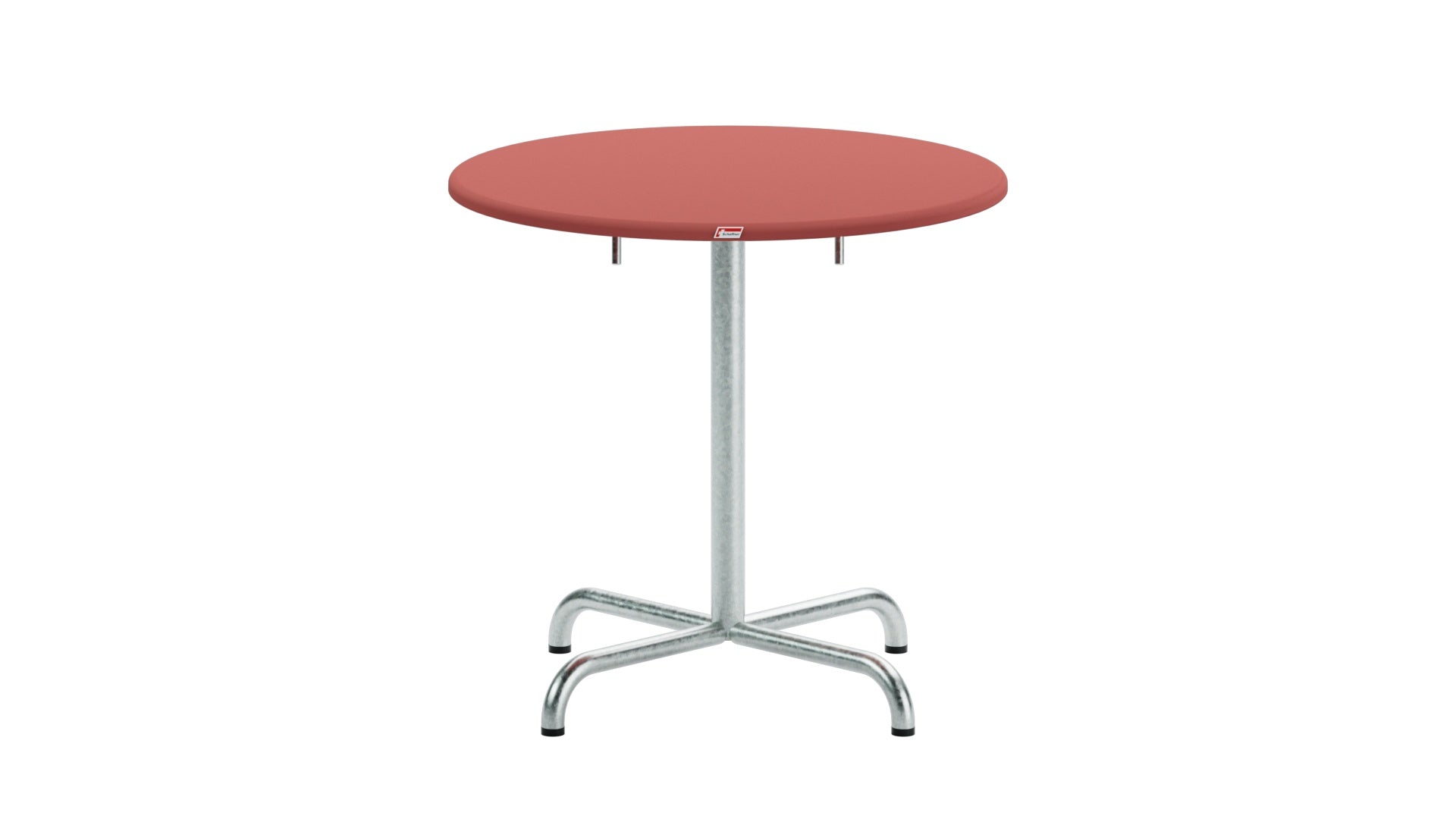 Davos Glasfaser-Gartentisch ø75 klappbar in Ahornrot präsentiert im Onlineshop von KAQTU Design AG. Gartentisch ist von Schaffner