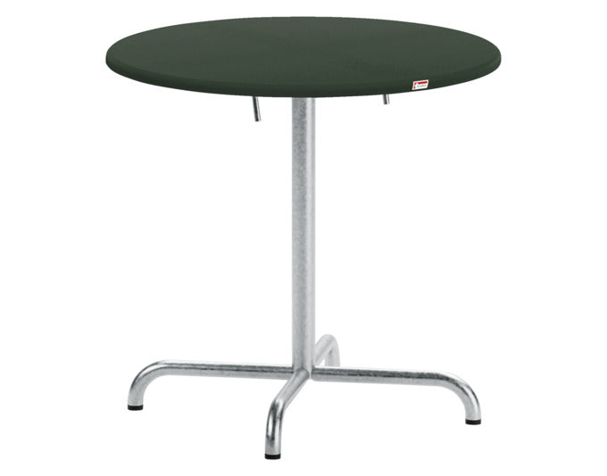 Davos Glasfaser-Gartentisch ø75 klappbar in Tannengrün / Feuerverzinkt präsentiert im Onlineshop von KAQTU Design AG. Gartentisch ist von Schaffner