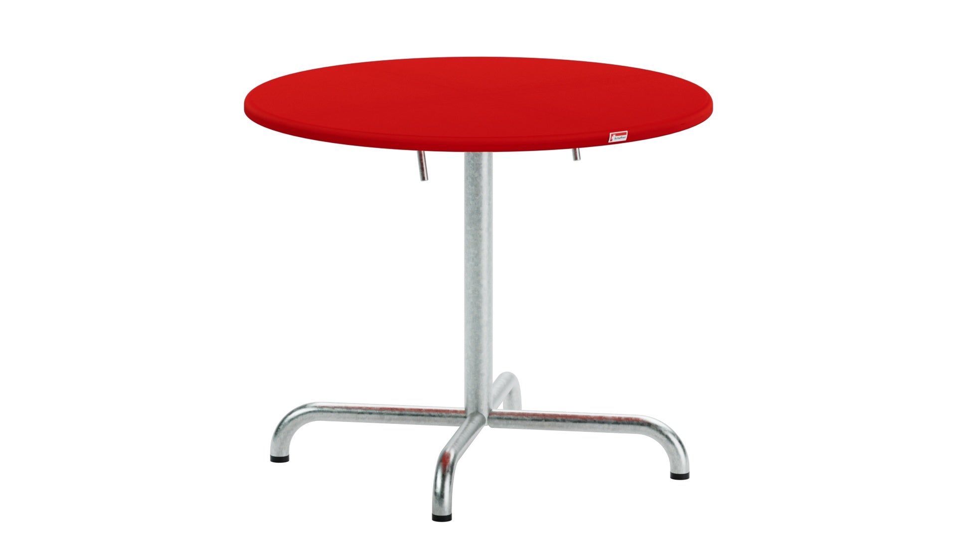 Eleganter klappbarer Salontisch aus Glasfaser mit einem Durchmesser von 75 cm, perfekt für Garten und Terrasse, wetterfest und langlebig.