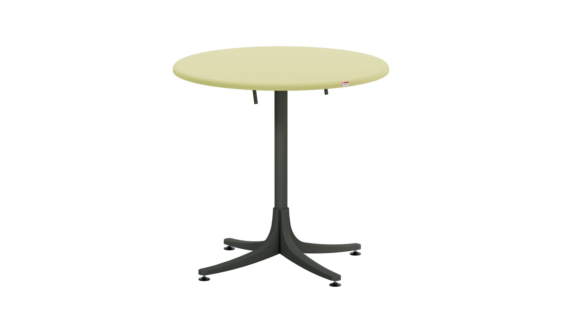 Eleganter, klappbarer Schaffhausen Gartentisch ø75 aus wetterfestem Glasfaser, robust, hitzebeständig und pflegeleicht – ideal für Garten, Balkon und Terrasse.