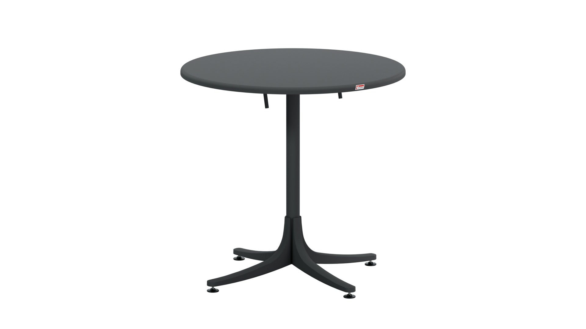 Schaffhausen Glasfaser-Gartentisch ø75 klappbar in Anthrazit präsentiert im Onlineshop von KAQTU Design AG. Gartentisch ist von Schaffner