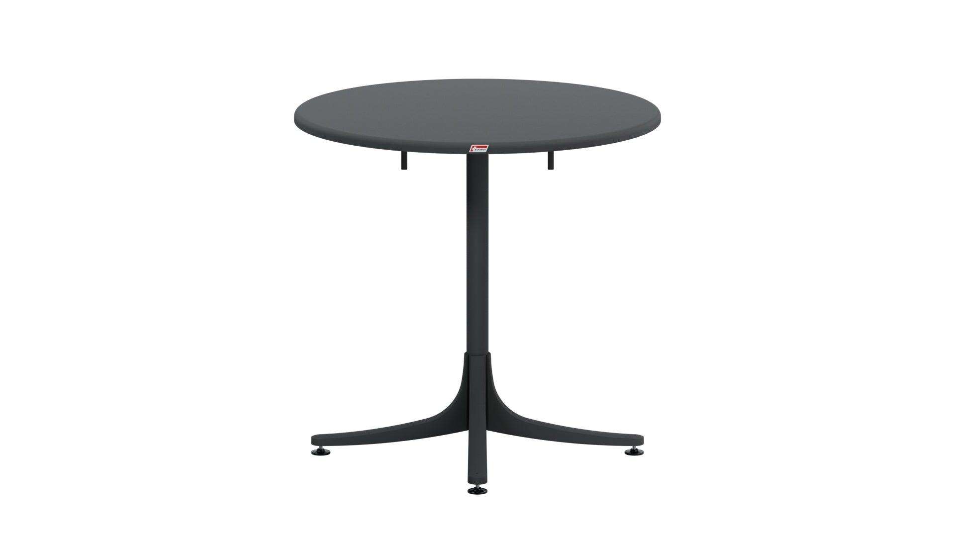 Schaffhausen Glasfaser-Gartentisch ø75 klappbar in Anthrazit präsentiert im Onlineshop von KAQTU Design AG. Gartentisch ist von Schaffner