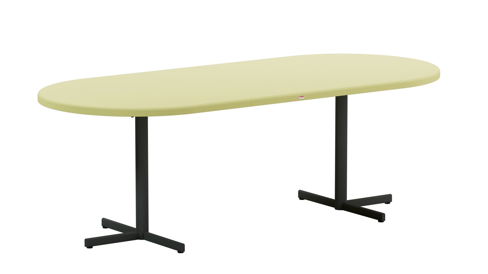 Bodensee Glasfaser-Gartentisch 160/218x95 oval klappbar, ausziehbar in Buchsbaumgelb präsentiert im Onlineshop von KAQTU Design AG. Gartentisch ist von Schaffner
