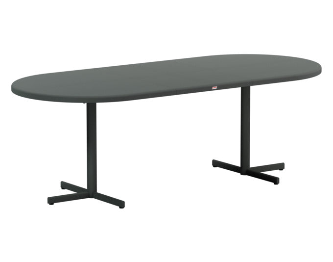 Bodensee Glasfaser-Gartentisch 160/218x95 oval klappbar, ausziehbar in Anthrazit präsentiert im Onlineshop von KAQTU Design AG. Gartentisch ist von Schaffner