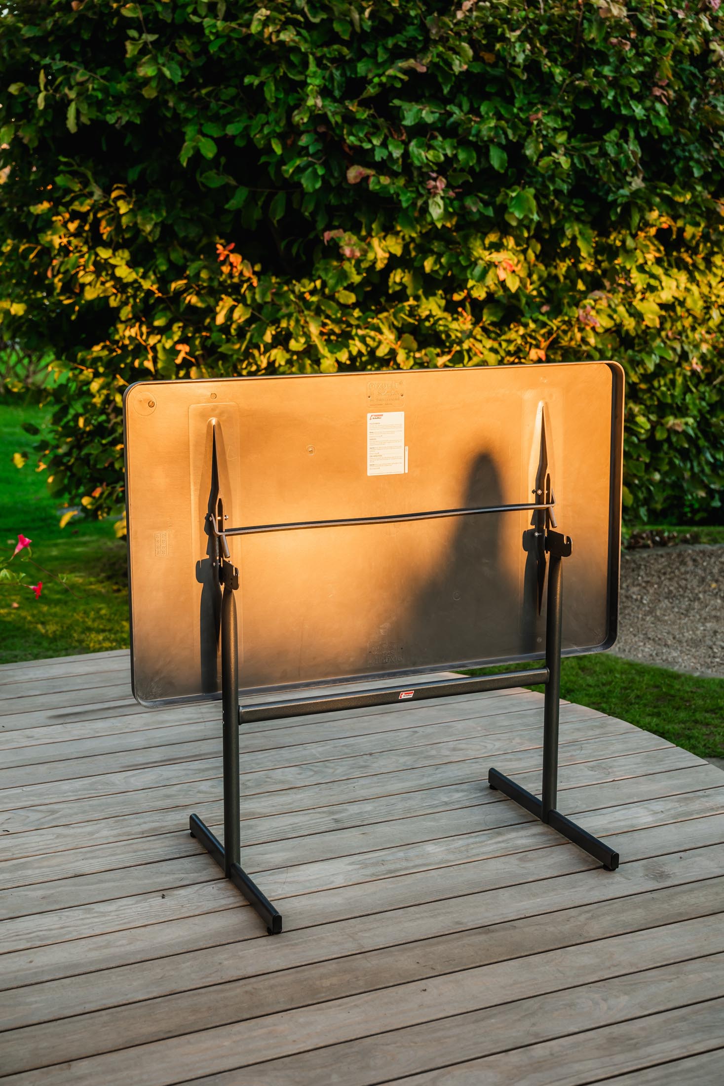 Bodensee Glasfaser-Gartentisch 120x70 klappbar in Graphit präsentiert im Onlineshop von KAQTU Design AG. Gartentisch ist von Schaffner