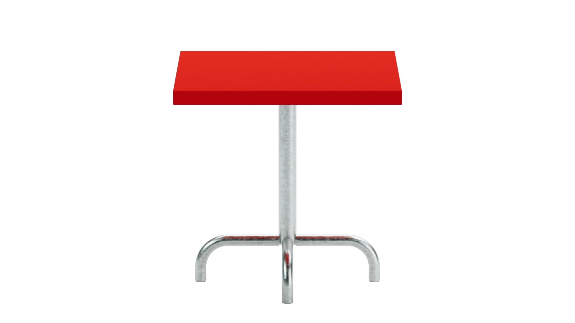 Säntis Metall-Beistelltisch Outdoor 50x50 / 50 in Rot präsentiert im Onlineshop von KAQTU Design AG. Beistelltisch Outdoor ist von Schaffner